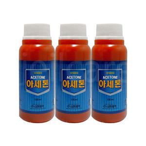 삼현 아세톤 100ml x 3개/리무버/매니큐어/세척제/손