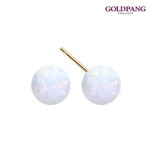[골드팡]14k 오팔 포인트볼 귀걸이 6mm