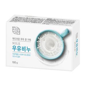 무궁화 자연미인 우유비누 90g 1개 세안 목욕 비누