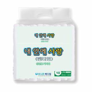 내 안에 사랑 성인팬티형 기저귀 대형(L/XL) 노인 간병 환자 10매(1팩)
