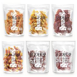 정직하개 닭가슴살 오리 1kg