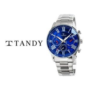 [기타]TANDY 탠디 클래식 남성용 멀티펑션 메탈시계 3713 블루