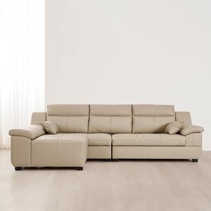 제라 천연면피 가죽 4인 소파+카우치스툴 DF907378
