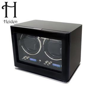 [하이덴][Heiden] 하이덴 노바 더블 와치와인더 HD024-Shiny Black Wood 명품 시계보관함 2구