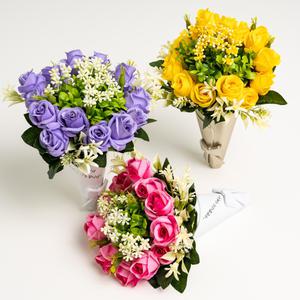 하얀국화 납골당꾸미기 벽부착식 꽃병 봉안당 장식 추모 성묘조화