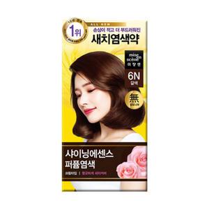 미쟝센 샤이닝에센스 염색약 6N 갈색 10개 1박스