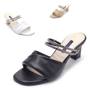 [갤러리아] SAERA 세라 여성 데일리 보석줄 투웨이 스트랩 뮬 S22M024 3컬러 6CM
