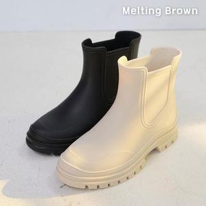 [멜팅브라운] 여성 캐주얼 첼시부츠 레인부츠 2color