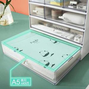 [OFK41P9T]사무 용품 쌓아 만든 서랍 1칸 2칸 투명 칼라