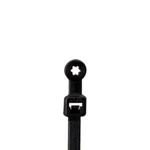 [OFM81803]선정리 케이블타이 새들형 140mm 흑색 100개입