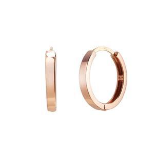 갤러리아 여자 14K 골드핀 원터치 링 귀걸이 10mm 평 디자인