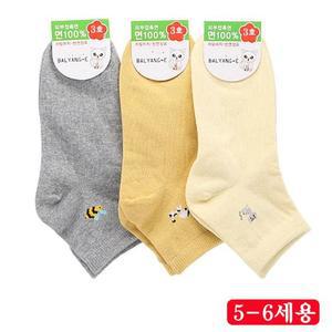 [XBIHM5NK]랜덤 3켤레 아동 면양말 56세 아동용 KID 03