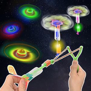 프로펠러 야외 놀이 플라이윙 LED 불빛 초등 장난감 선물 새총 플라잉 놀거리 바람개비