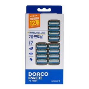 도루코 PACE7II FRESH 면도날 12입