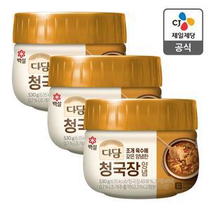 [CJ제일제당][본사배송] 다담 청국장양념 530g X 3개