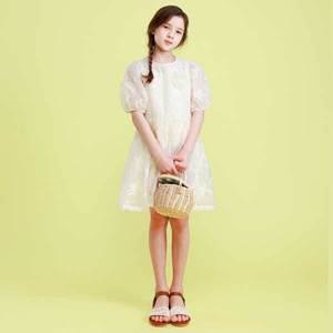 N.달리아 퍼프 소매 원피스 JVUOP62