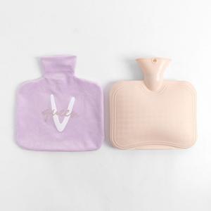 레터링 보온 물주머니 온수 찜질팩 800ml 퍼플