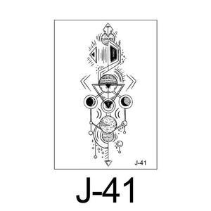 [IXHIRENI_4B]패션 팔 목 등 타투 스티커 10개입/J-05