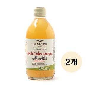 데니그리스 유기농 사과식초 애플사이다비니거 애사비 드니그리스 500ml , 2개
