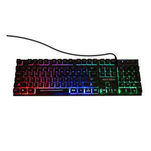 유선 게이밍 키보드 LED 레인보우 백라이트 k250