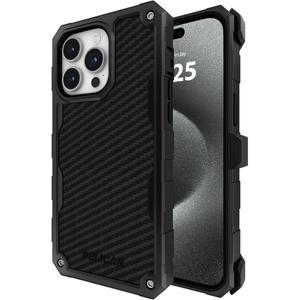 펠리칸 쉴드 시리즈 아이폰 15 Pro 케이스 6.1인치 맥세이프 호환 21피트 군용 낙하 등급 보호 벨트 클립