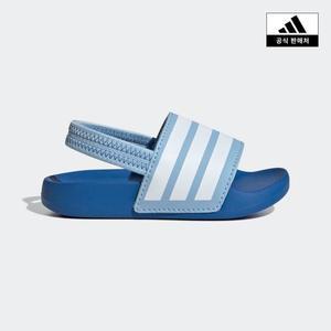 [아디다스키즈](대전신세계)[adidas kids] (130~160)아딜렛 스트랩 슬라이드(JR5327)