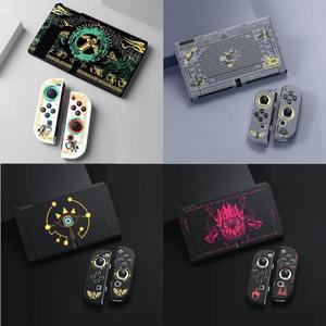 Nintendo호환 Switch Oled NS Joy-Con 전면 후면 하우징 쉘 전체 범퍼 커버 보호대 용 무광택 TPU 소프트