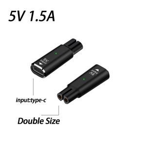 면도기 헤드 호환필립스호환 면도기 충전기 USB C - C8 테일 암 어댑터 유형 DC 4.3V 5V 8V 2Pin 전원 변