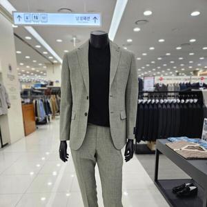 [파렌하이트]라이트 카키 투톤 라이크 셋업 수트세트 FIE4533S