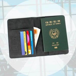 여권케이스 기본 진회색 월렛 가죽 해킹방지여권커버