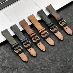 삼성 갤럭시 워치용 가죽 스트랩, 화웨이 3, 4 프로, 클래식 교체 시계줄, 20mm,