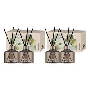 쿤달 시그니처 퍼퓸 디퓨저 더블 세트 레몬버베나(본품, 200ml, 4개 + 섬유스틱, 20P)