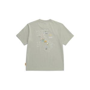 내셔널지오그래픽 N252UTS992 COOL MAX 월드맵 베이직핏 반팔 티셔츠 GREEN OLIVE 760897