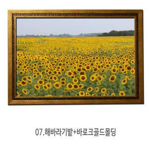 국내액자제작 행운 선물용 대형 해바라기 사진액자 07.해바라기밭