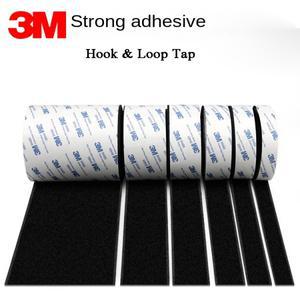 3M 9448A 검정색 양면 자체 접착 16-38mm 강력한 비 추적 고온 방지 후크 및 루프 패스너 테이프