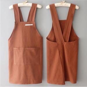 빅사이즈앞치마 바리스타앞치마 주방 허리 카페 Artistic Apron for Women SoliD Minimalist Breathable Pa