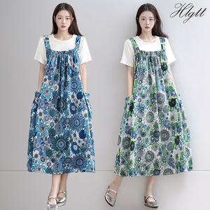 [헬리꽁땡] 해바라기 민소매 원피스2종