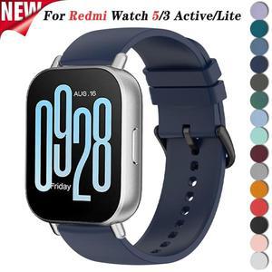 Redmi Watch 5 용 스포츠 실리콘 스트랩 Xiaomi 3 Active Lite 손목 밴드 액세서리 액티브 22mm 팔찌