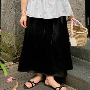 메이니 썸머 데일리 밴딩 스커트 (one color)