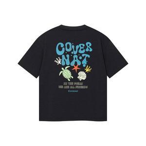 [커버낫 키즈](신세계 사우스시티)BURBLE 로고 반팔티셔츠 차콜 CK2502ST54CH