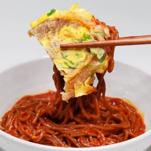 동해막국수 4인분 (물2팩+비빔2팩)+소고기육전 1팩