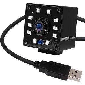 SVPRO 1080P 나이트 비전 USB 카메라 CMOS OV2710 IR LED 적외선 웹캠 컷 HD 감시 3.6mm 렌즈 미니 캠 안드