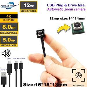 C타입 AF 자동 초점   8MP 15FPS UVC OTG 2592*1944 오디오 안드로이드  USB 카메라 모듈 CCTV