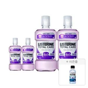 리스테린액 토탈케어 마일드 750ml, 2개 + 250ml, 2개 + 증정 (100ml, 1개)