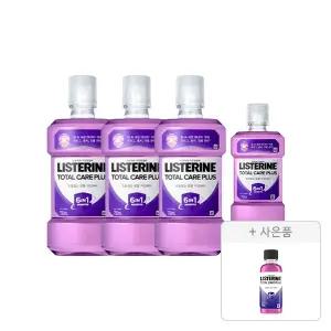 리스테린액 토탈케어 플러스 750ml, 3개 + 250ml, 1개 + 증정(100ml, 1개)