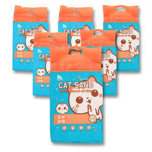고양이두부모래 6.2L x 5+1팩 / 5팩가격에 6팩 / 무향 자연콩 식용색소 사용 고양이화장실 두부모래
