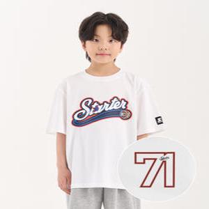 [스타터 블랙라벨 키즈]바스켓볼 웨이브 반소매 (화이트) ST252ISS06_WHT