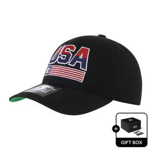 [스타터 블랙라벨]USA 성조기 볼캡(블랙) SA240AAC07_BLK