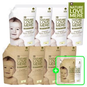 아기세제 1300ml 4팩+유연제 4팩+(GIFT)500ml 오리지널 리필 1팩씩 총 10팩[향선택가능]