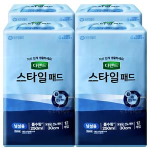 디펜드 스타일 패드 남성용 프리 12P x4팩 요실금
